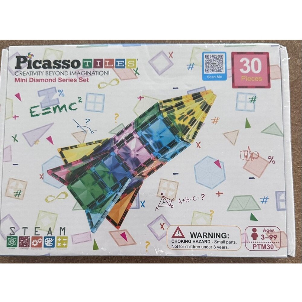 PicassoTiles Magnetic Tiles Diamond Series Construction Building Blocks